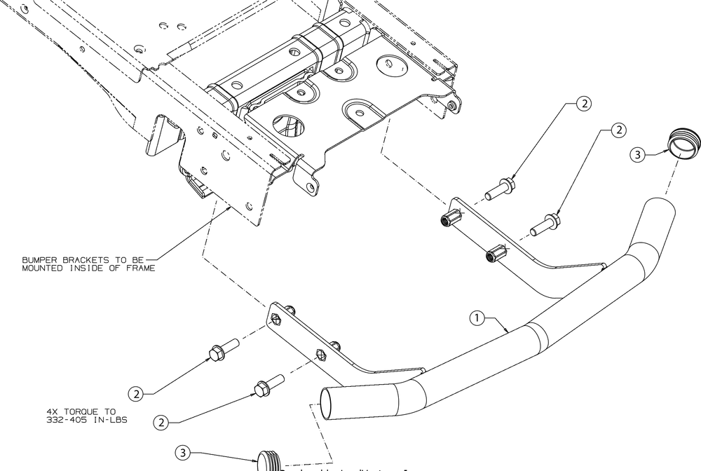 Bumper Diagram and Parts List for XT2-LX46KH (13YQA1CT010)(2016) Cub Cadet Lawn Tractor